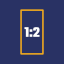 1:2 Aspect Ratio Calculator app icon
