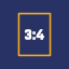 3:4 Aspect Ratio Calculator app icon